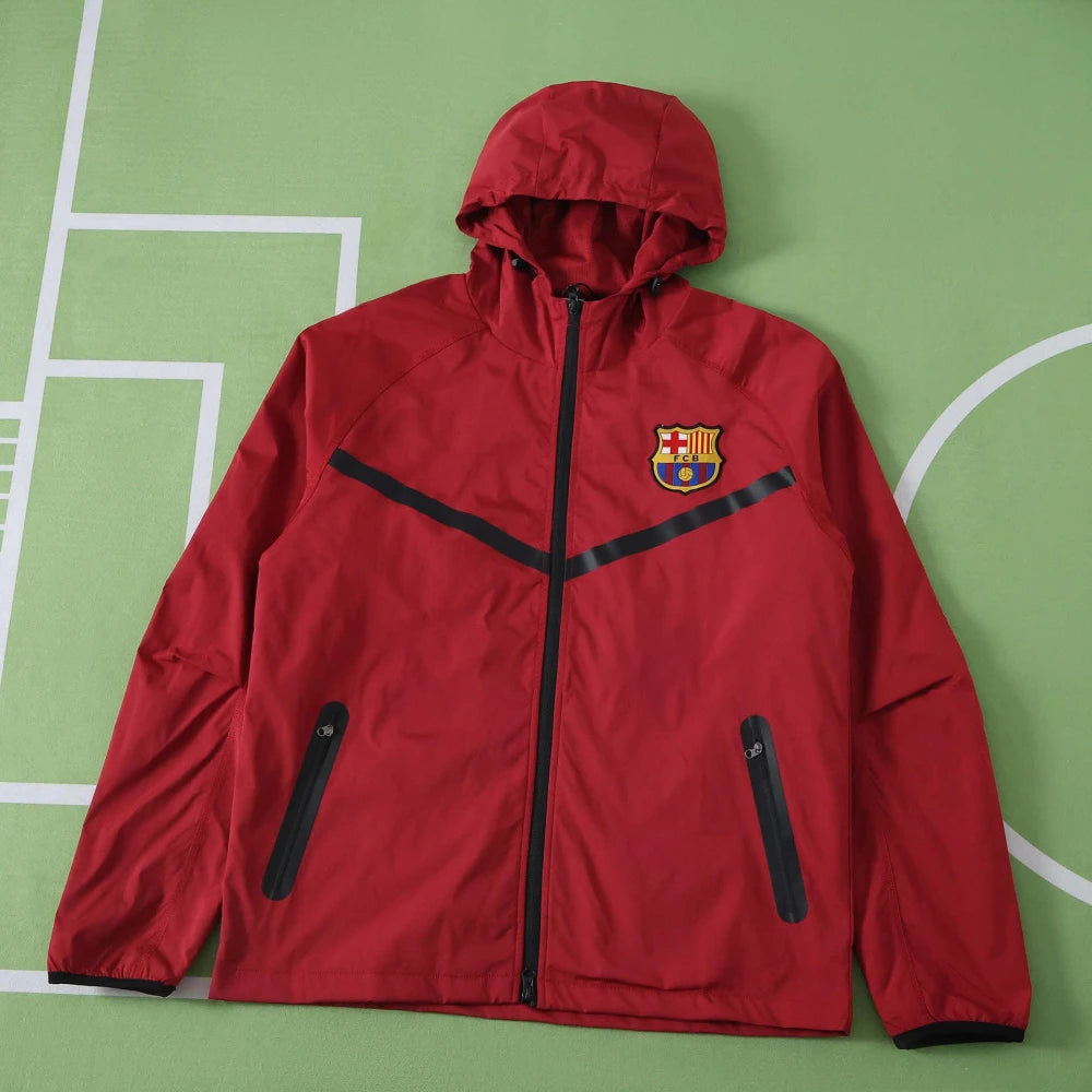 2026/2027 FC Barcelona Windbreaker Red – front