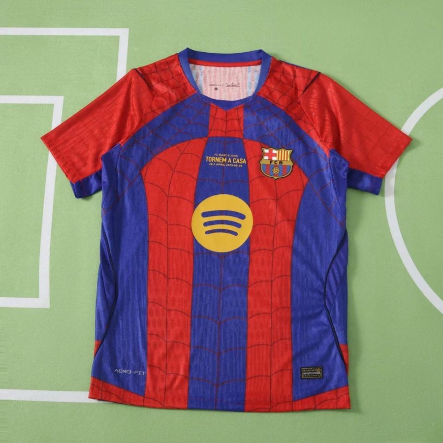 2026 FC Barcelona Home Spider-Man Blue Red